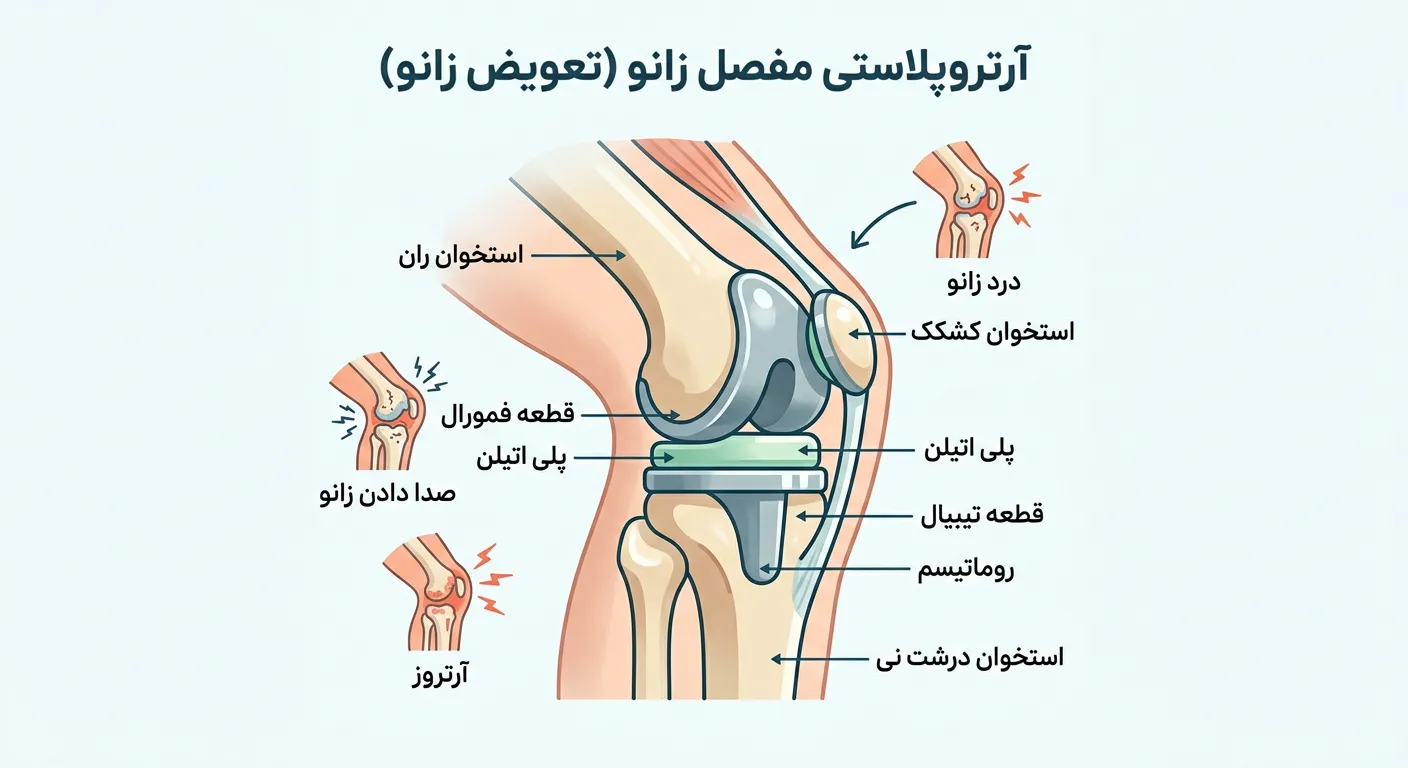 تعویض زانو (آرتروپلاستی مفصل زانو)